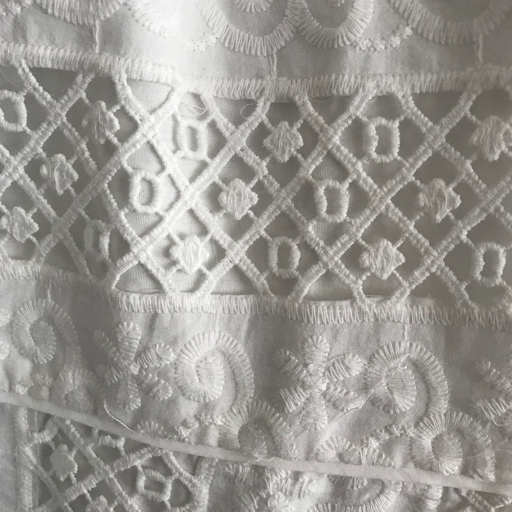 White Textured Loft Dress New with Tags - Picture 2 of 5